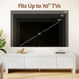 Artiss TV Unit Entertainment Unit Storage Cabinet 180cm White - Close-Up Angle
