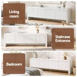 Artiss TV Unit Entertainment Unit Storage Cabinet 180cm White - Extra Image