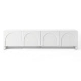 Artiss TV Unit Entertainment Unit Storage Cabinet Adjustable Shelf 180cm White - Top-Down View