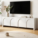 Artiss TV Unit Entertainment Unit Storage Cabinet Adjustable Shelf 180cm White - Extra Image