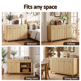 Artiss Buffet Sideboard Cabinet Kitchen Storage Cupboard Marble 2 Drawers Pine - Extra Image
