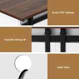 Artiss Buffet Sideboard Storage Cabinet Kitchen Cupboard Sliding Doors White - Close-Up Angle