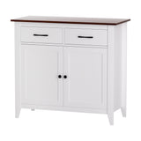 Artiss Buffet Sideboard Storage Cabinet Kitchen Cupboard Hallway 2 Drawers White