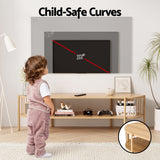 Artiss TV Unit Entertainment Unit Storage Shelf 148cm Pine - Extra Image