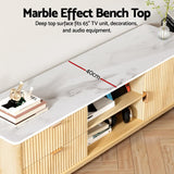 Artiss TV Unit Entertainment Unit Storage Drawer Shelf 150cm Pine - Close-Up Angle