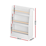Keezi 3-Tier Kids Bookshelf Organizer - Safe and Stylish Storage for Children's Books and Toys
