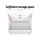 Keezi Kids Toy Box Chest Children Storage Clothes Toys Organiser Square - Rear View