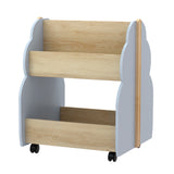 Keezi Kids Toy Box Bookshelf Storage Bookcase Organiser Display Shelf - Front View