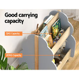 Keezi Kids Toy Box Bookshelf Storage Bookcase Organiser Display Shelf - Rear View