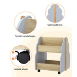 Keezi Kids Toy Box Bookshelf Storage Bookcase Organiser Display Shelf - Close-Up Angle