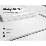 Artiss Bookshelf Set of 3 - VENA White - 45-Degree Angle