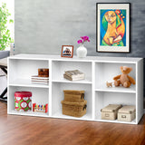 Artiss Bookshelf Set of 3 - VENA White - Close-Up Angle