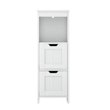 Artiss Bathroom Storage Cabinet 89cm Floor Toilet Drawer Bedroom Organizer Standing White - Side View
