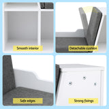 Keezi Kids Bookshelf Bookcase Toys Box Shelves Storage Cabinet Container Children Organiser - Close-Up Angle