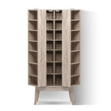 Artiss Bookshelf CD Storage Rack - BERG Oak - 45-Degree Angle