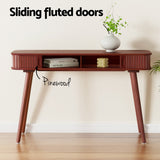 Artiss Console Table 2 Drawers 120CM - Top-Down View