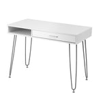 Artiss Computer Desk Drawer Cabinet Home Office Desks Workstation 100cm White