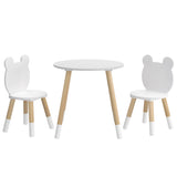Keezi 3-Piece Kids Activity Table and Chair Set for Creative Play and Study