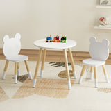 Keezi 3-Piece Kids Activity Table and Chair Set for Creative Play and Study - Top-Down View
