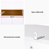 Artiss Shoe Rack Storage Cabinet 9 Tiers White - Close-Up Angle