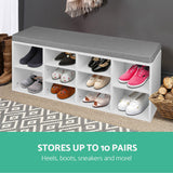 Artiss Shoe Rack Storage Cabinet Bench BOA - Top-Down View
