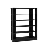 Artiss Shoe Rack Cabinet 30 Pairs 6-Tier Shelf Black - Front View