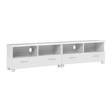 Artiss TV Cabinet Entertainment Unit 180cm White Eddie - Side View