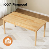 1 Keezi Kids Table and 2 Chairs Set Pinewood - 45-Degree Angle