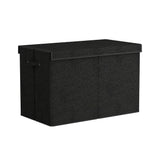 Keezi Extra-Large Linen Toy Storage Chest with Collapsible Design and Convenient Handles - Top-Down View