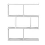 Artiss Floating Wall Shelf Bookshelf 3-Tier Display Storage Organiser White - Top-Down View