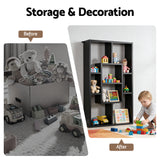 Artiss Floating Wall Shelves Bookshelf Black - Rear View