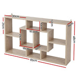 Artiss Floating Wall Shelves Bookshelf Wood - Front View