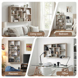 Artiss Floating Wall Shelves Bookshelf Wood - Close-Up Angle