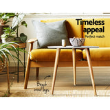 Artiss Coffee Table Round 50CM Callix - Side View
