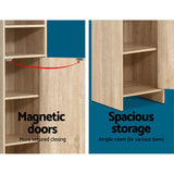 Artiss Bathroom Cabinet Storage 185cm Wooden - 45-Degree Angle