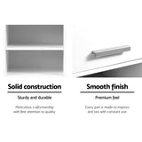 Artiss Bathroom Cabinet Storage 185cm White - 45-Degree Angle