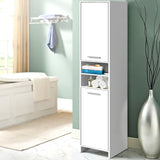 Artiss Bathroom Cabinet Storage 185cm White - Close-Up Angle