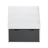 Keezi 3 Tiers Kids Bookshelf Magazine Rack Children Bookcase Organiser Storage - Side View