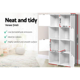 Artiss Bookshelf 8 Cube Shlef - DANA White