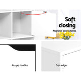 Artiss Bookshelf 8 Cube Shlef - DANA White - Close-Up Angle