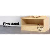 Artiss Tree Bookshelf 9 Tiers - ECHO Oak - Rear View