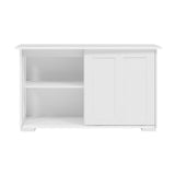 Artiss Buffet Sideboard Sliding Doors - SERA White - 45-Degree Angle