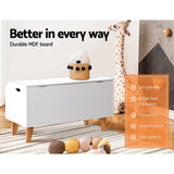 Keezi Kids Toy Box Chest Bookshelf Storage Children Bookcase Organiser Display - Rear View