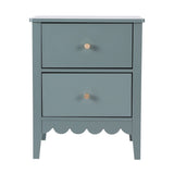 Artiss 2X Bedside Table 2 Drawers Bedroom Storage Nightstand Green - Top-Down View