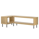 Artiss Entertainment Unit Corner TV Cabinet Storage Shelf Bevis - Side View
