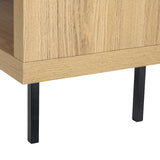 Artiss Entertainment Unit Corner TV Cabinet Storage Shelf Bevis - Rear View