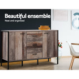 Artiss Buffet Sideboard - BARNLY - Rear View