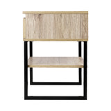 Artiss Bedside Table 1 Drawers with Shelf - CASEY - 45-Degree Angle