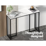Artiss Console Table Marble Effect Frenisha - Close-Up Angle