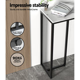 Artiss Console Table Marble Effect Frenisha - Rear View